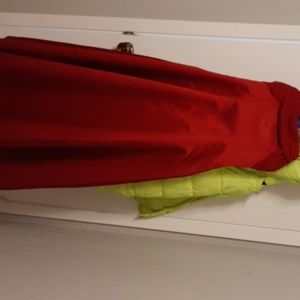 Michaelangelo dark red dress